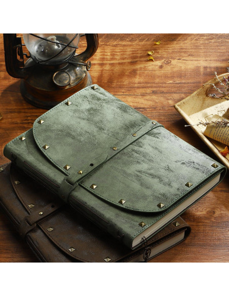 Cuaderno A5 ACTIONDRAKE Verde de Tapa Dura 288 Páginas