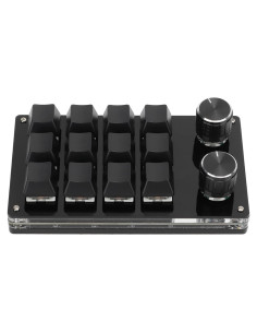 Teclado Mecánico Macro Ejoyous 12 Teclas Programables Negro