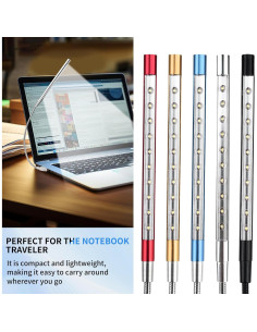 Luz de Teclado USB LED CZBRO Cuello de Ganso Plata 10 LEDs 2