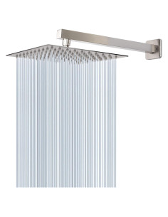 Cabezal de Ducha HarJue 25.4 cm con Brazo Cuadrado 40.64 cm