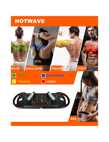 HOTWAVE Equipo de Ejercicio Portátil 20 en 1 con Accesorios