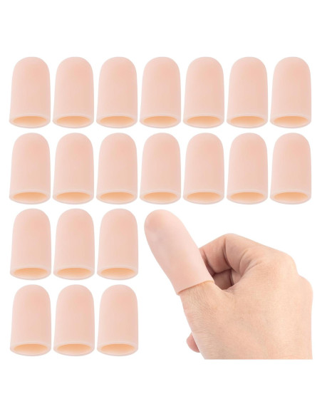 20 Protectores de Dedos de Gel Mxxipp - Silicona Nude