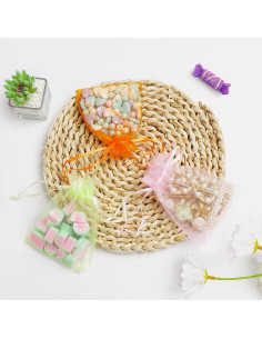 Bolsas de Organza ANZUKU 50 Unidades 7.62x10.16 cm Multicolor 2