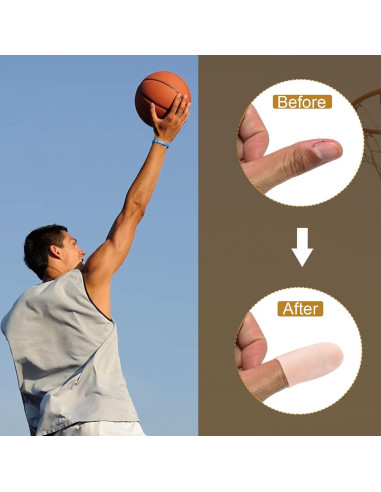 20 Protectores de Dedos de Gel Mxxipp - Silicona Nude