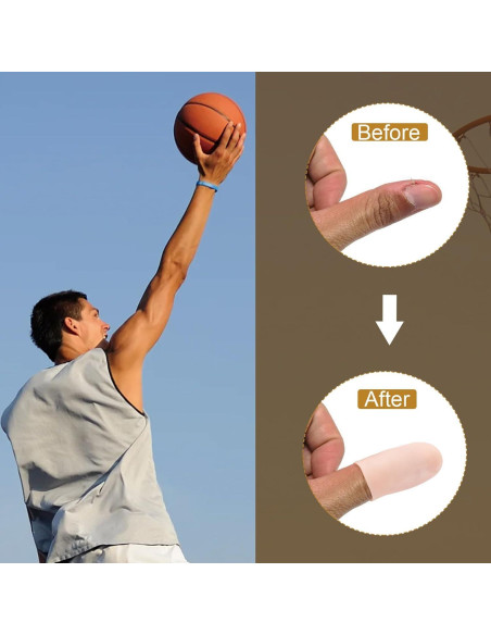 20 Protectores de Dedos de Gel Mxxipp - Silicona Nude