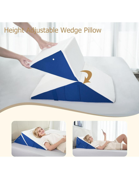 Cojín en Cuña Ajustable 7-en-1 Pilyore 25.4 y 30.48 cm