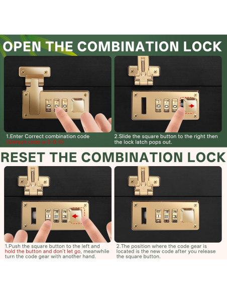 Caja de Almacenamiento de Bambú BELO VALE con Cerradura 25.4x17.8x14cm