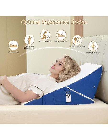 Cojín en Cuña Ajustable 7-en-1 Pilyore 25.4 y 30.48 cm