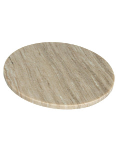 Tabla de Charcutería Redonda de Mármol Beige 28 cm Creative Co-Op