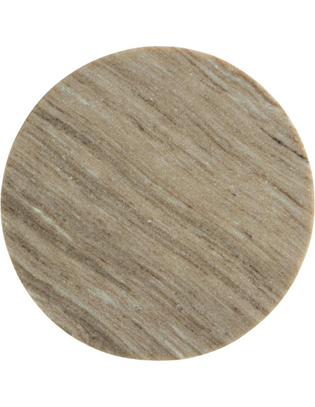 Tabla de Charcutería Redonda de Mármol Beige 28 cm Creative Co-Op