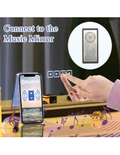 Espejo de Maquillaje COOLJEEN Grande 80x60cm con Bluetooth y LED 2