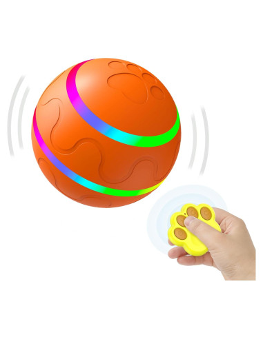 Bola Interactiva para Perros Morhandisn Naranja 8cm Recargable