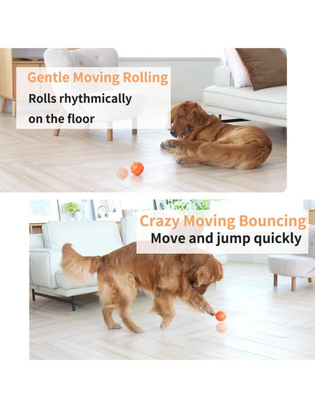 Bola Interactiva para Perros Morhandisn Naranja 8cm Recargable