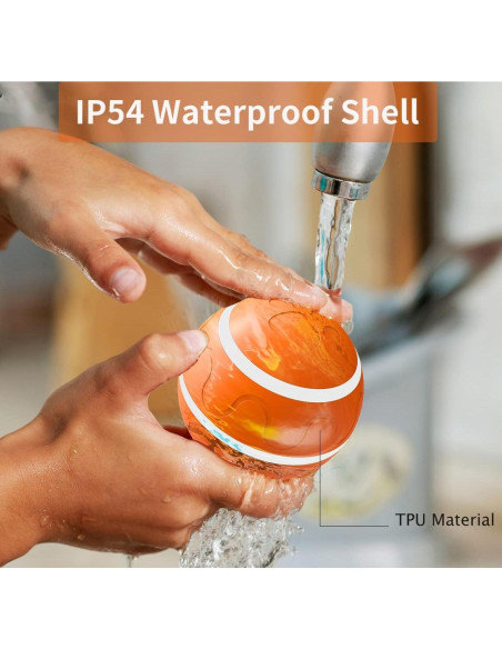 Bola Interactiva para Perros Morhandisn Naranja 8cm Recargable