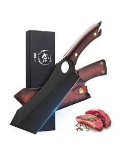 Cuchillo de Carnicería Dream Reach 17.5 cm Acero Carbono Negro