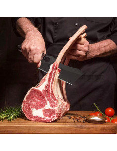 Cuchillo de Carnicería Dream Reach 17.5 cm Acero Carbono Negro 2