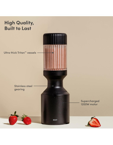 Licuadora de Mostrador BEAST Mega 1200W Negra 1000ml