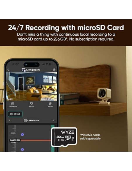 Cámara de Seguridad Inalámbrica Wyze v2 1080p HD Exterior
