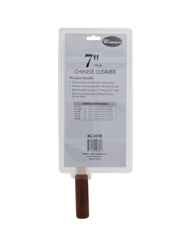 Cuchillo Chino Winco 17.15 cm Acero Inoxidable Mango Madera