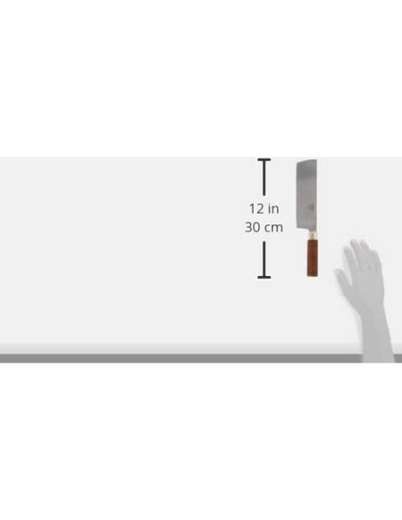 Cuchillo Chino Winco 17.15 cm Acero Inoxidable Mango Madera