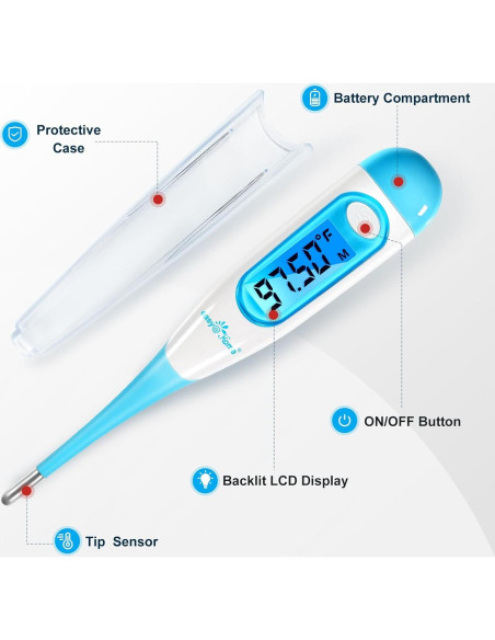 Termómetro Basal Digital Easy@Home EBT-100B Alta Precisión