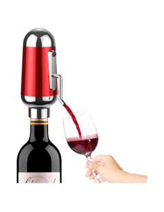 Aereador de Vino Eléctrico ADWSET Portátil 0.29 kg Rojo