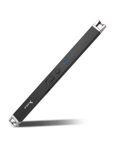 Encendedor Eléctrico Recargable SUPRUS a Prueba de Viento Negro