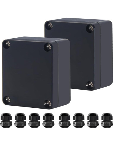 Caja de Proyecto Impermeable IP67 Otdorpatio Negra 63x58x35mm