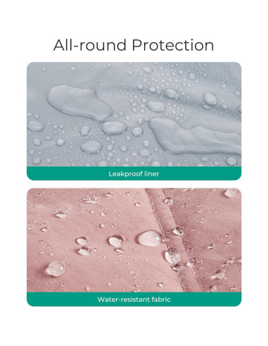 Bolsa de Almuerzo Térmica BAGSMART Rosa 15L con Múltiples Bolsillos