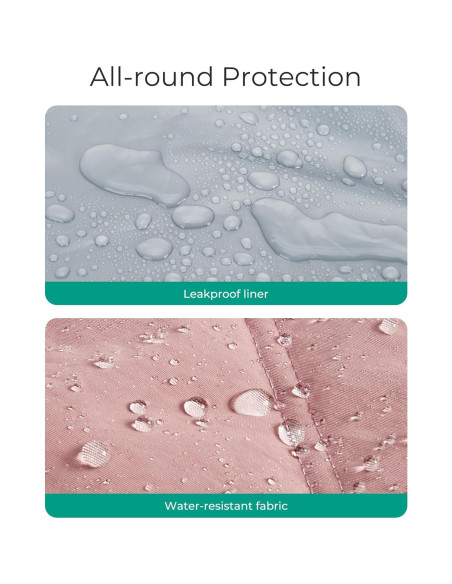 Bolsa de Almuerzo Térmica BAGSMART Rosa 15L con Múltiples Bolsillos