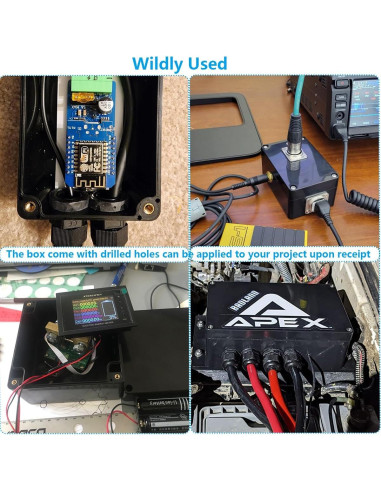 Caja de Proyecto Impermeable IP67 Otdorpatio Negra 63x58x35mm