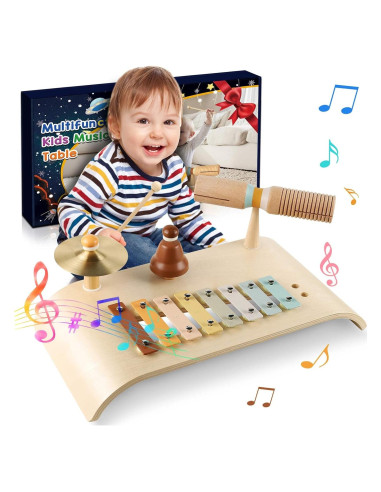 Conjunto de Tambores LOOIKOOS para Niños - Juguetes Musicales Montessori