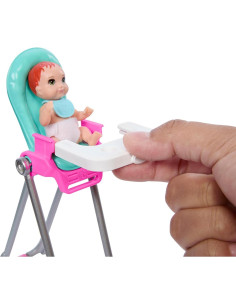 Muñeca Barbie Skipper y Set de Juego Bebé 10 Piezas 2