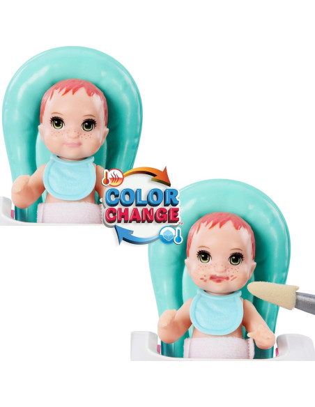 Muñeca Barbie Skipper y Set de Juego Bebé 10 Piezas