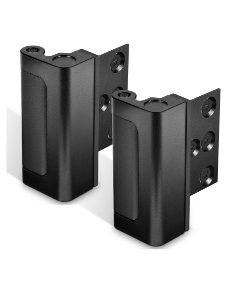 Cerradura de Refuerzo de Seguridad GreaTalent 2Pack Aluminio Negro