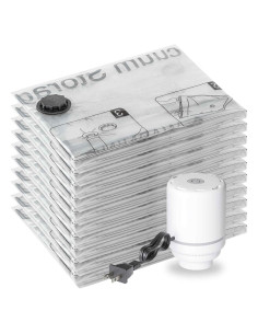 SUOCO 10 Bolsas de Almacenamiento al Vacío Pequeñas con Bomba