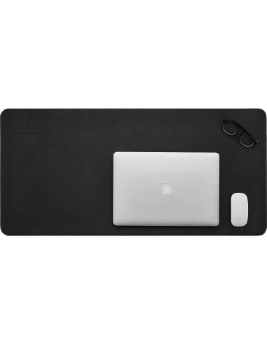 Almohadilla para Escritorio de Cuero GALLAWAY Grande 91.4x43.2cm Negro