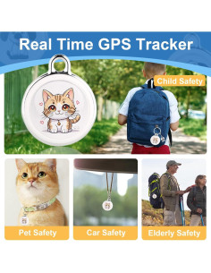 Rastreador GPS Mini Skbenqk Y-22 Estilo Gato - Sin Suscripción 2