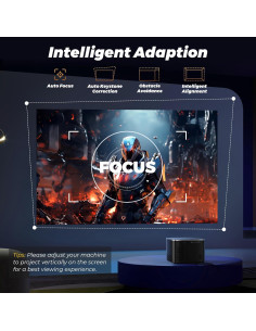 Proyector Groview C26 4K WiFi Bluetooth 500 ANSI para Exterior 2