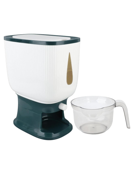 Dispensador de Arroz 10kg Fosa con Taza Medidora Verde