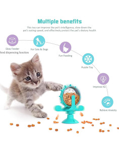 Dispensador de Golosinas para Gatos OwnLifeYF Molino de Viento 2