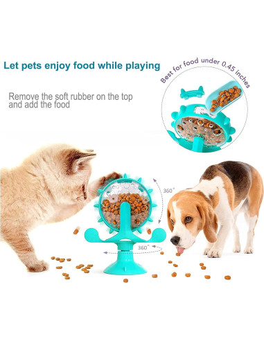 Dispensador de Golosinas para Gatos OwnLifeYF Molino de Viento