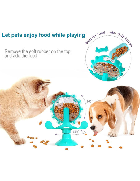 Dispensador de Golosinas para Gatos OwnLifeYF Molino de Viento