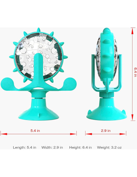 Dispensador de Golosinas para Gatos OwnLifeYF Molino de Viento