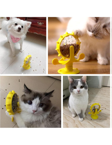 Dispensador de Golosinas para Gatos OwnLifeYF Molino de Viento