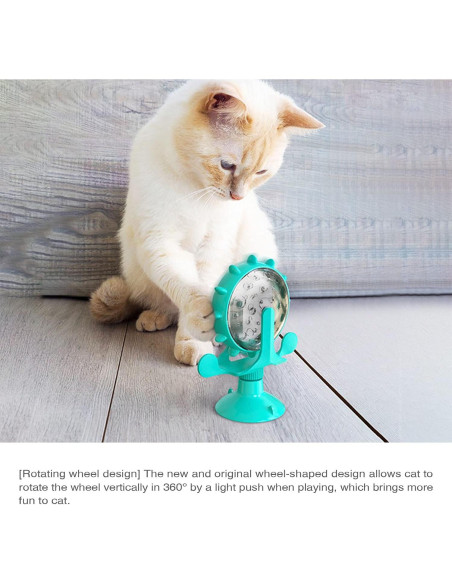 Dispensador de Golosinas para Gatos OwnLifeYF Molino de Viento