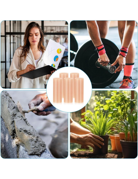 10 Fundas de Dedo de Silicona Salbsever Color Piel 2x5cm