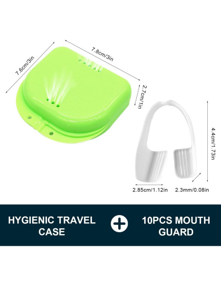 Protector Bucal Antirrechinado Wokyo - Paquete de 10 Unidades