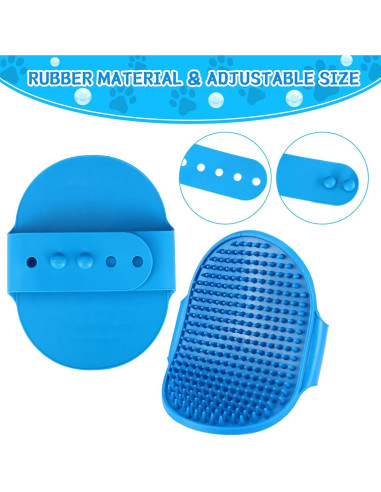 Juego de Cepillos para Cuidado de Perros VIWIK 3PCS Azul