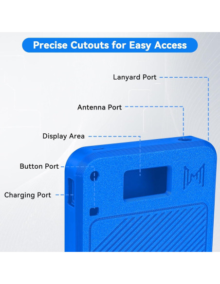 Funda Meshnology para ESP32 LoRa V3 - Azul, Diseño Ergonómico